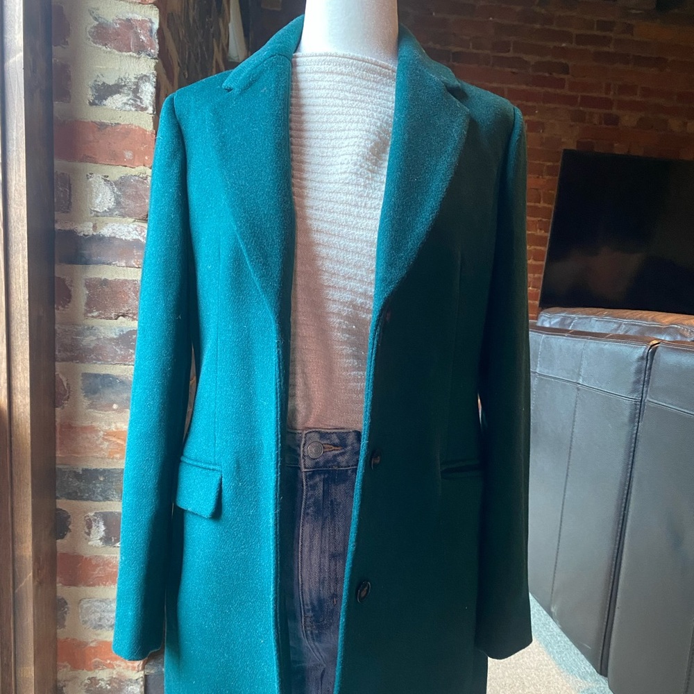 J. Crew Teal/Green Pea Coat for Women